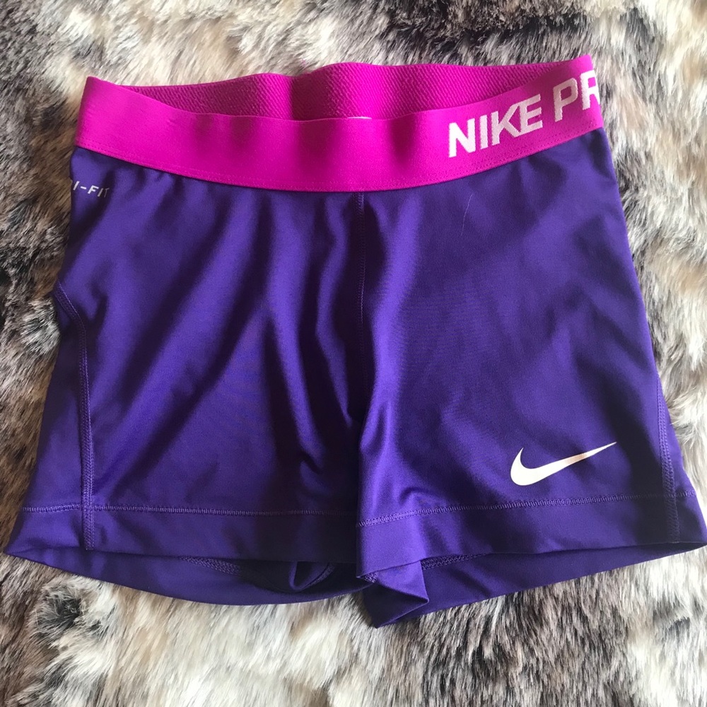 SOLD Nike Dri-Fit Purple Spandex Shorts